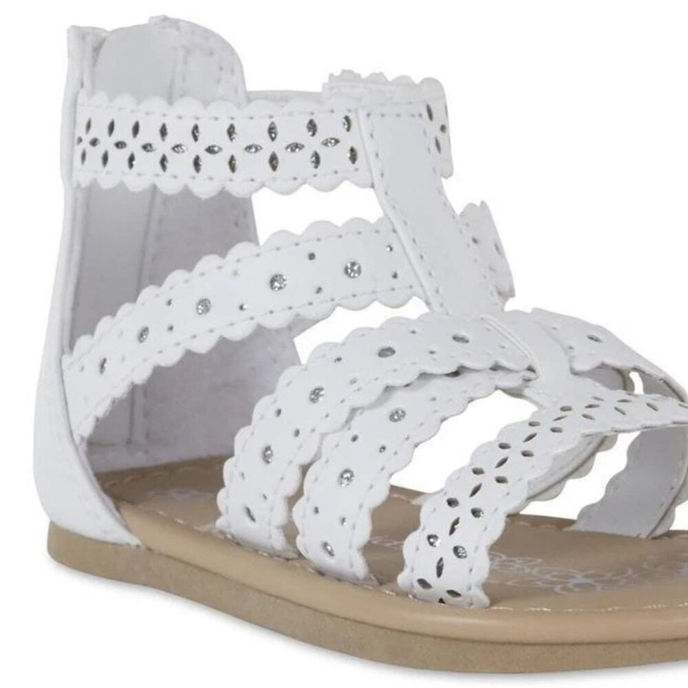Piper Infant Girls' Hera Gladiator Sandal, White, size 2